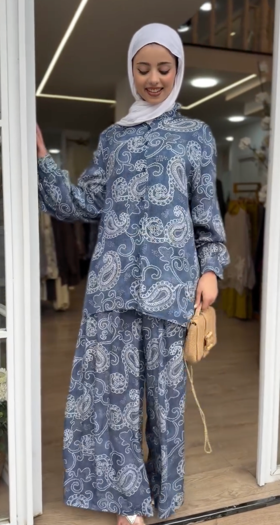 Ensemble motifs blanc |Bleu