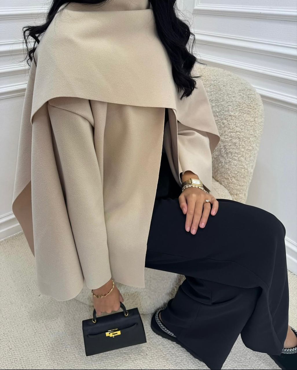 Cape écharpe |Beige