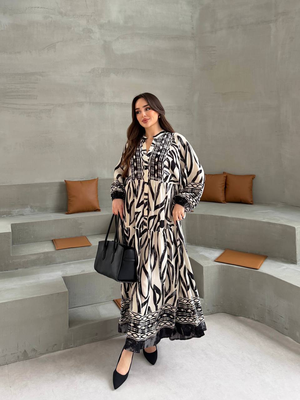 Robe Zira |Noir et Gris