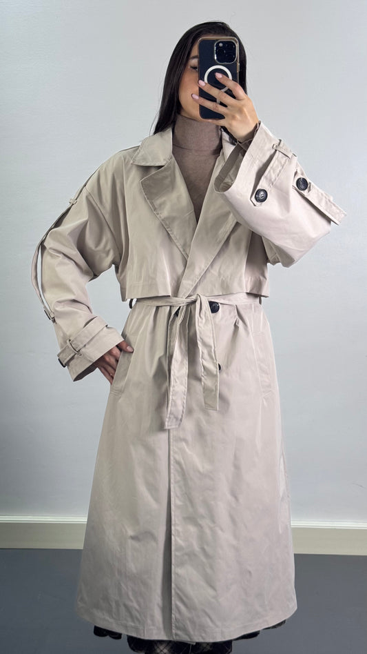 Trench oversize |Beige