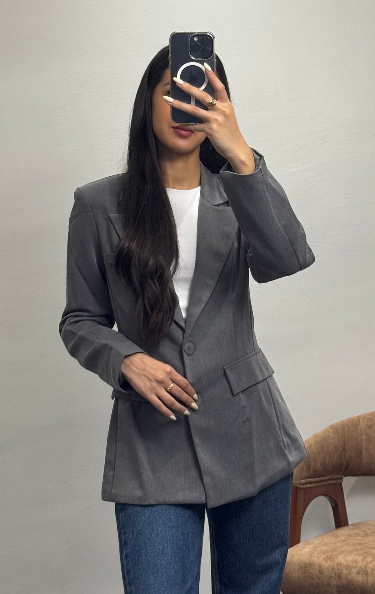 Blazer cintré |Gris