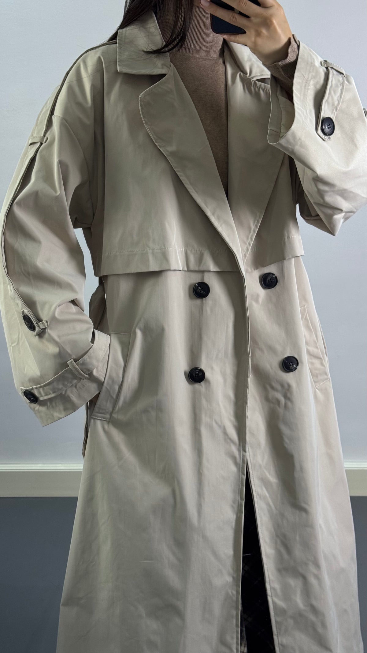 Trench oversize |Beige