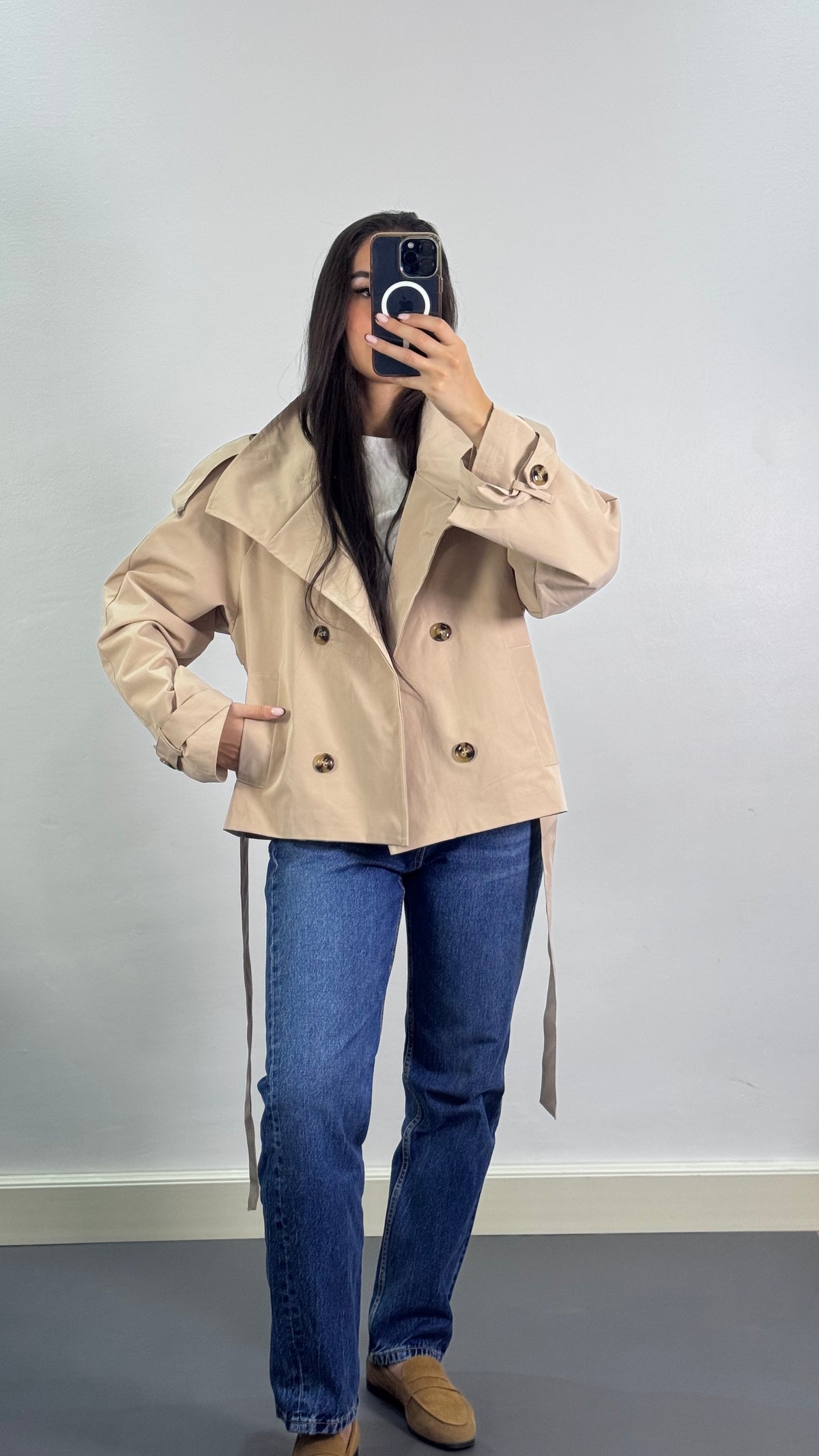 Trench court |Beige