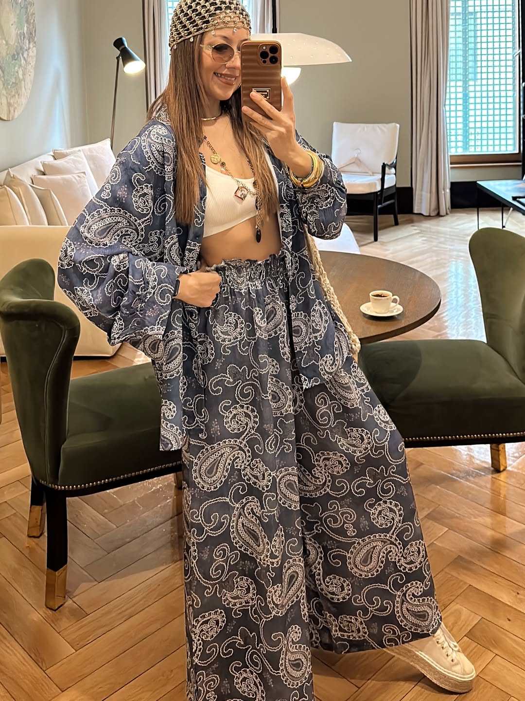 Ensemble motifs blanc |Bleu