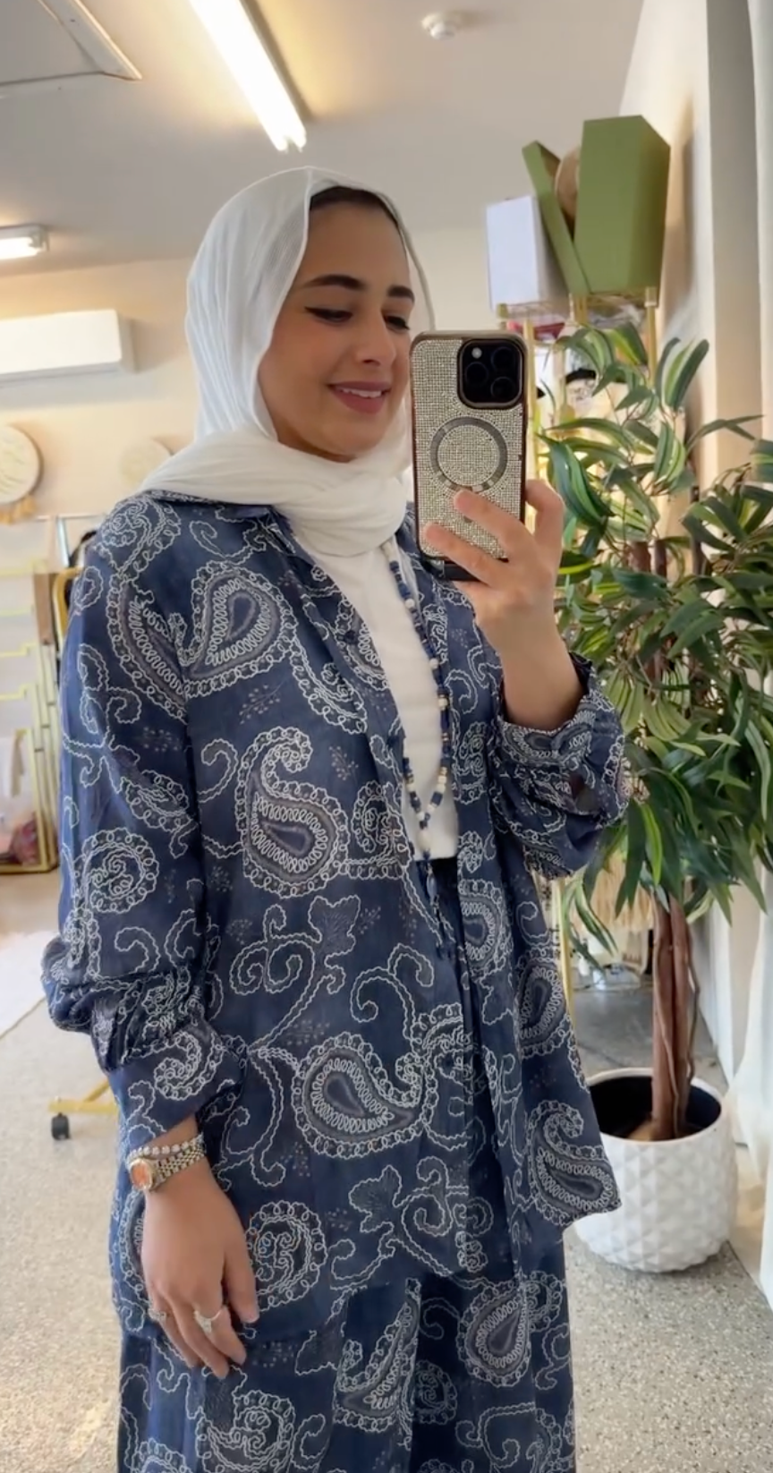 Ensemble motifs blanc |Bleu