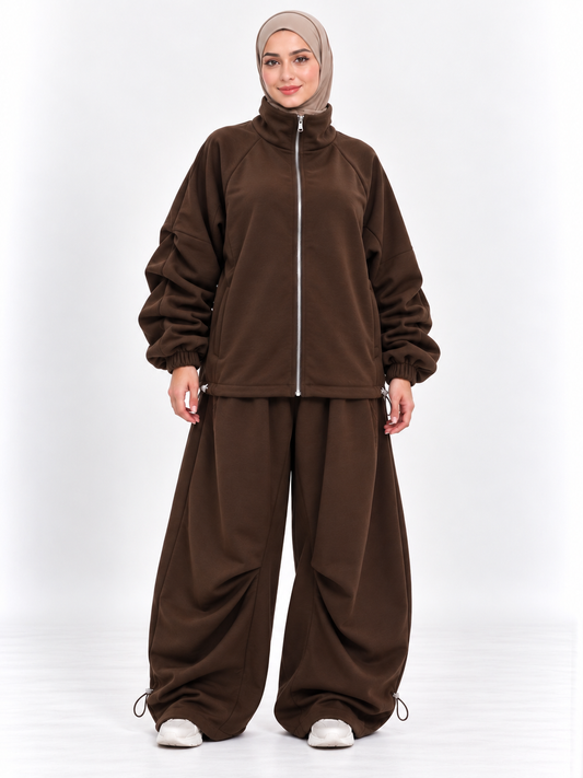 Jogging oversize |Marron