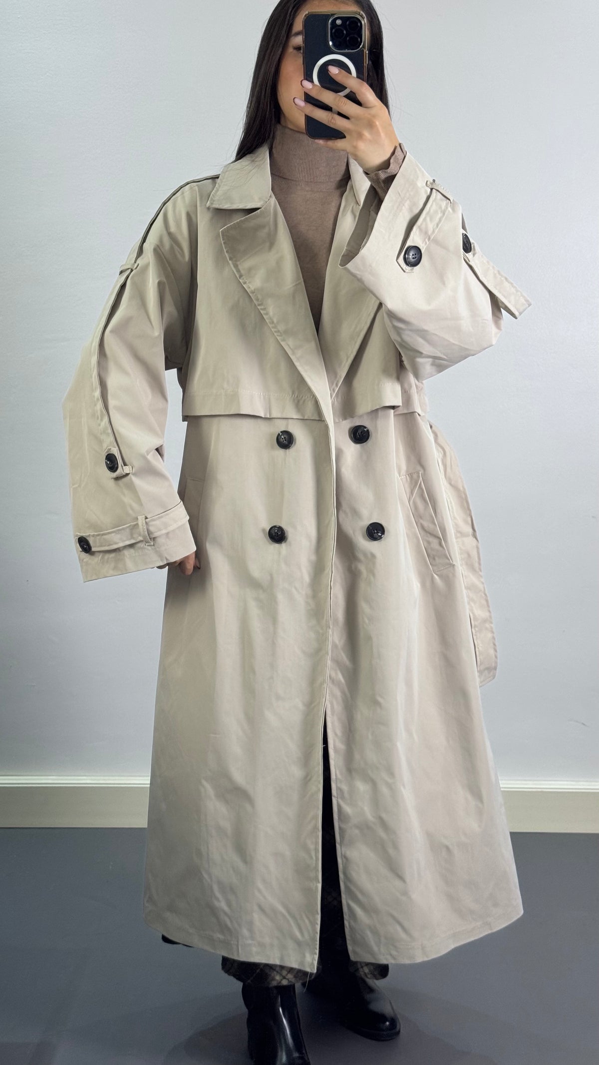 Trench oversize |Beige