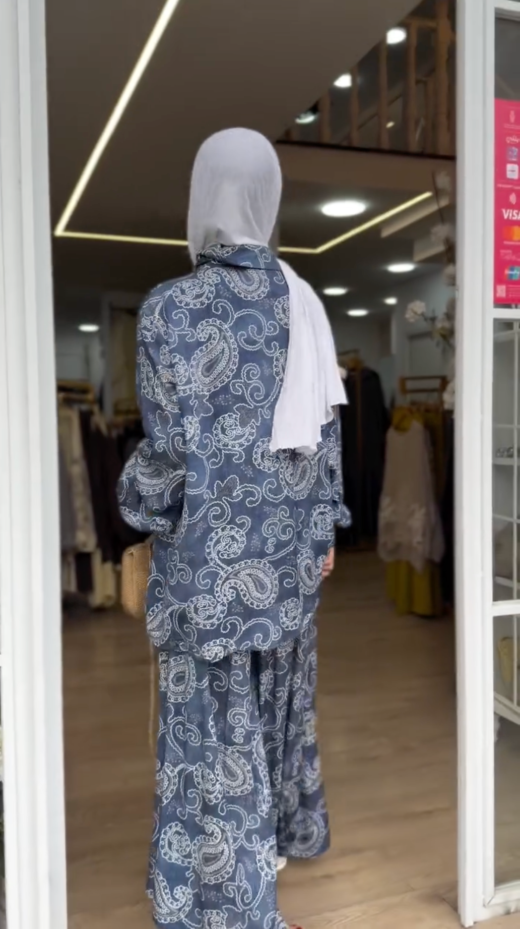 Ensemble motifs blanc |Bleu