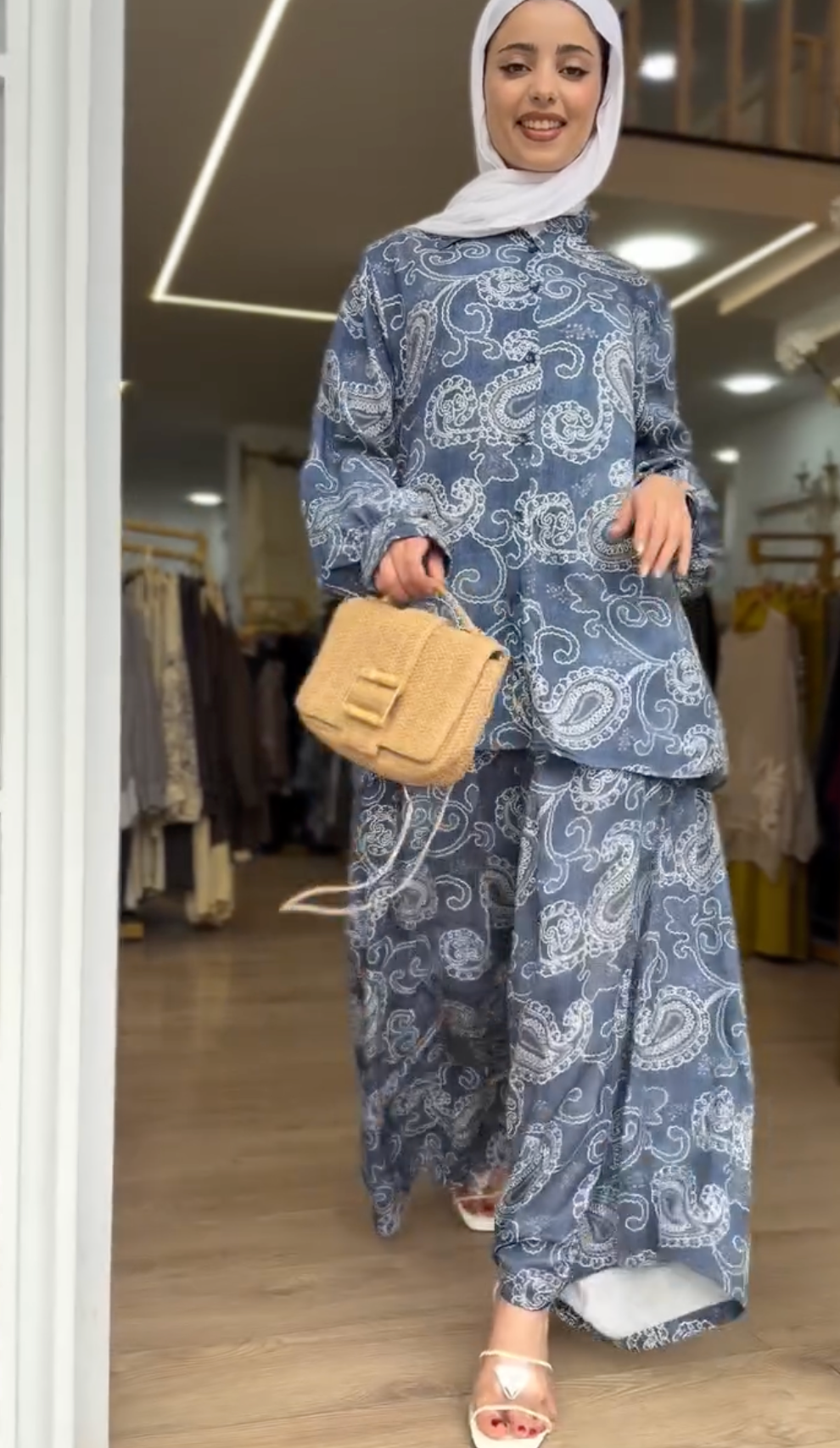 Ensemble motifs blanc |Bleu