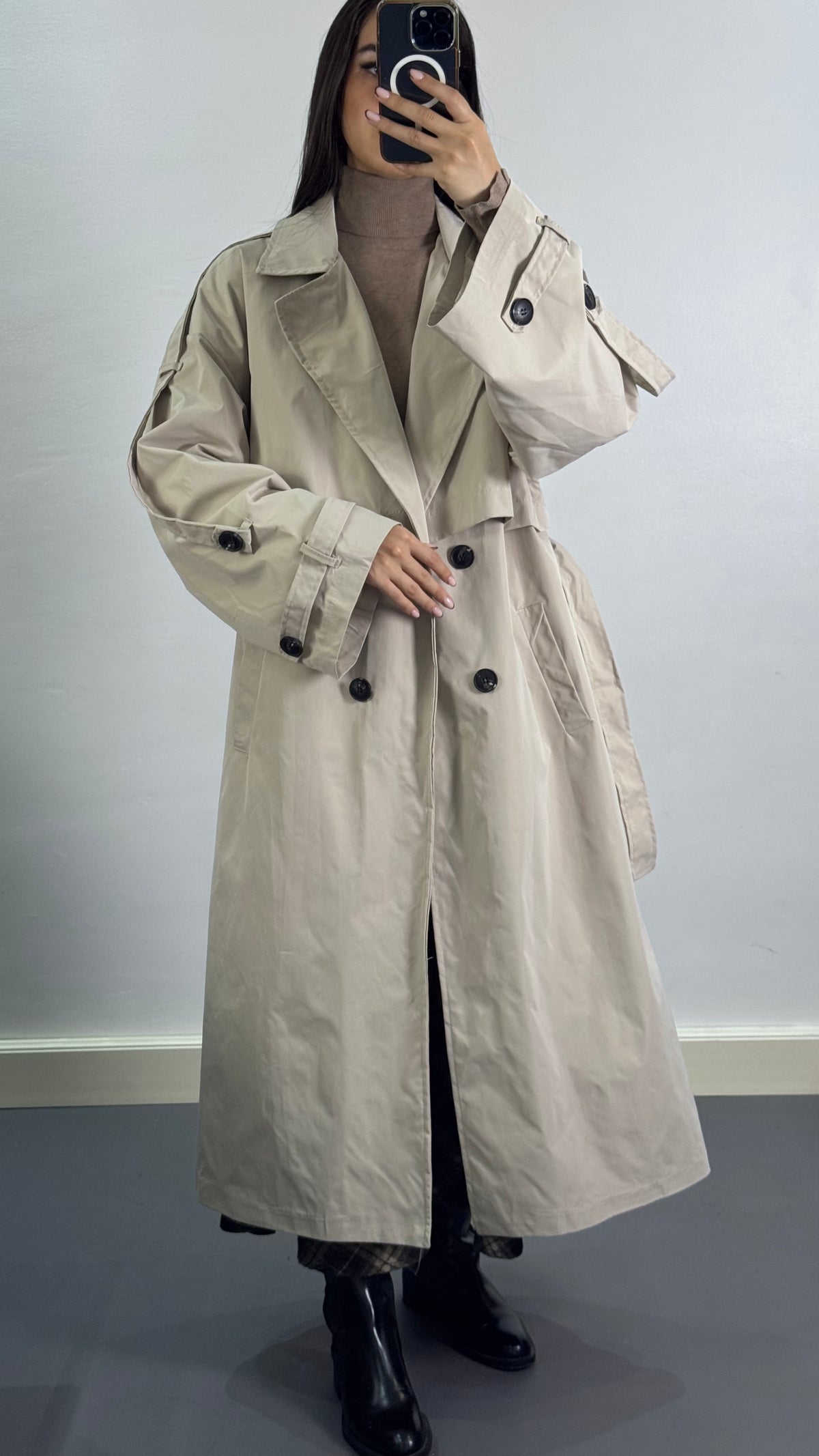 Trench oversize |Beige