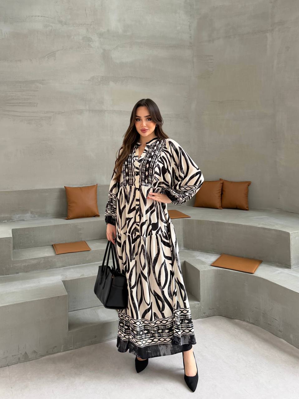 Robe Zira |Noir et Gris