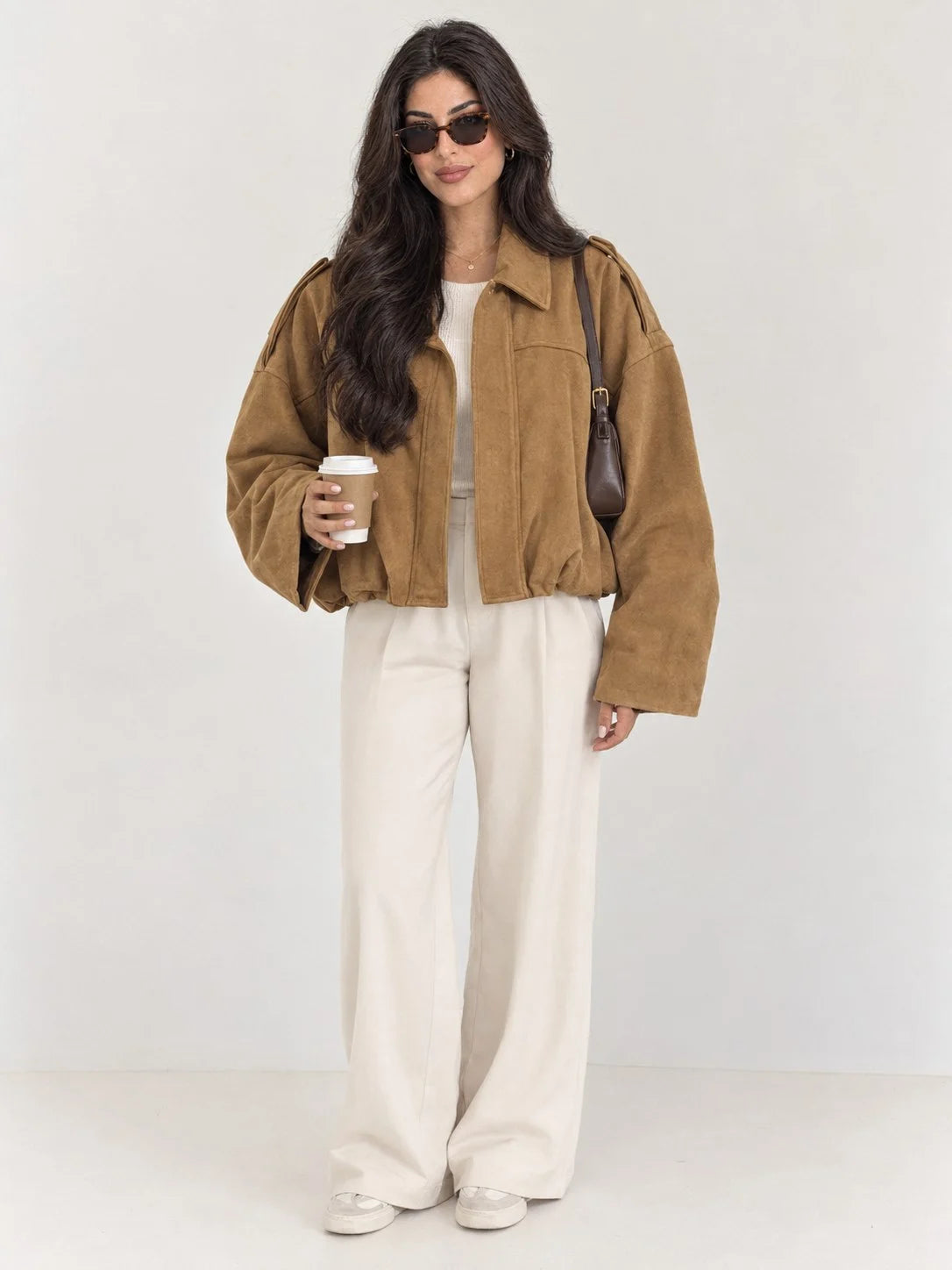 Bomber Suédine Oversize